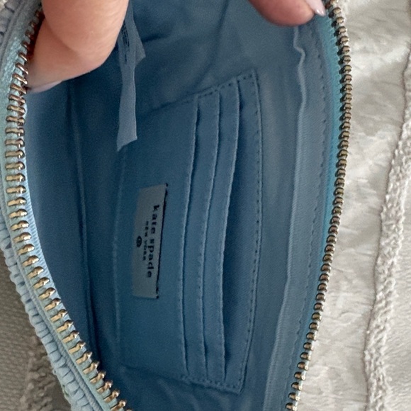 Kate Spade Light Blue and Green Beaded Pouch - Picture 2 of 3